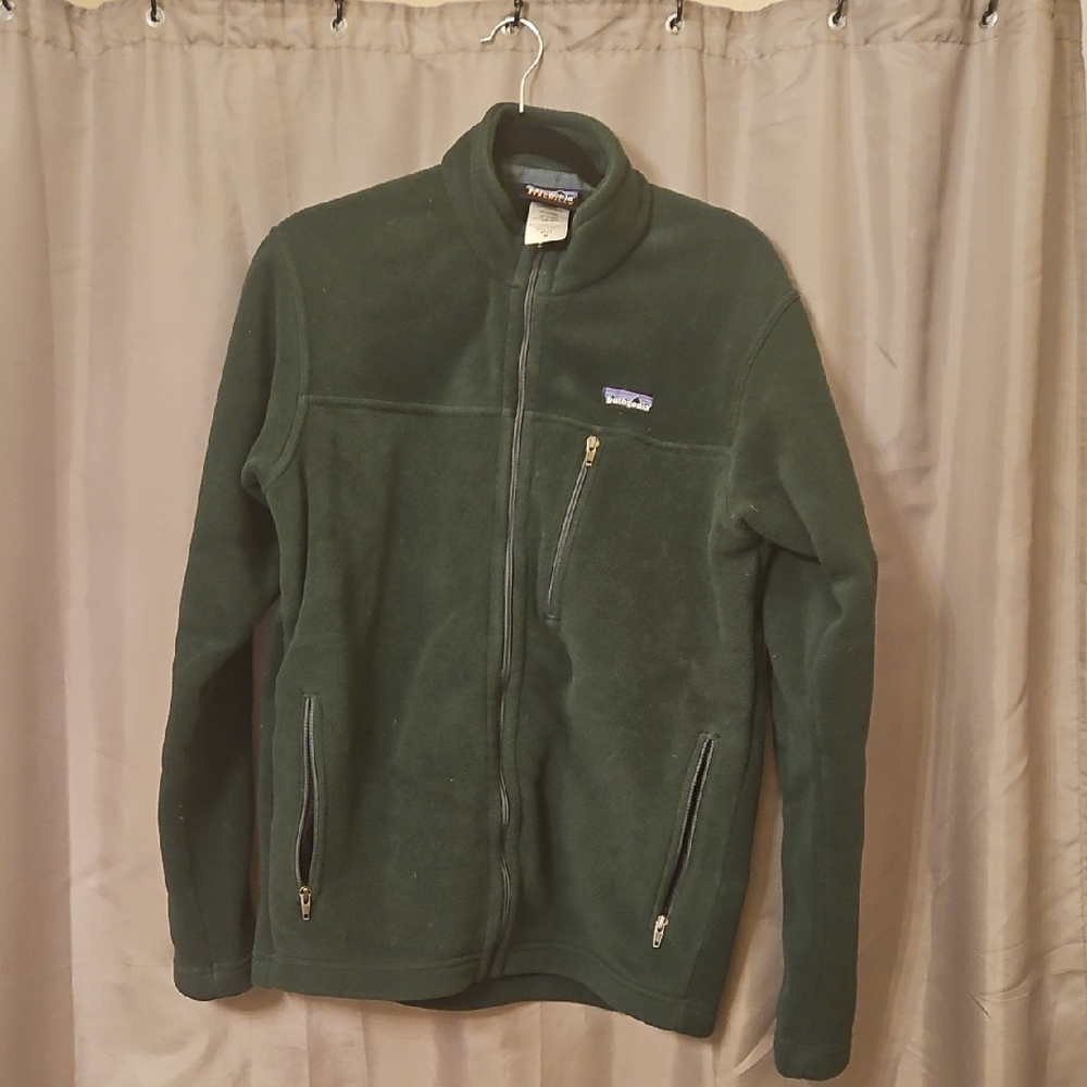 Patagonia Forest Green Full-Zip Fleece